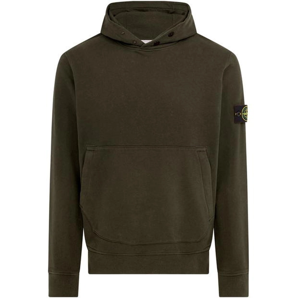 Stone Island Fleece Hoodie - Green